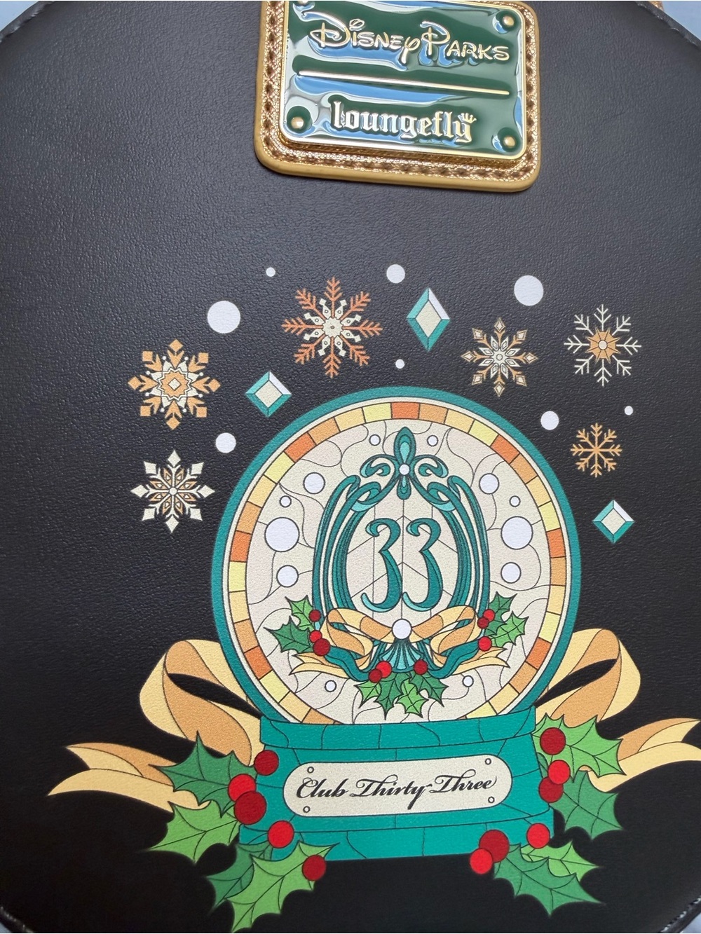 Loungefly Club 33 'Club Thirty-Three' Holiday Snow Globe Limited Edition NWT - Picture 4 of 5